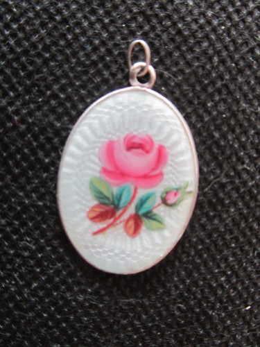 Jugendstil emaille anhänger - jugendstil,