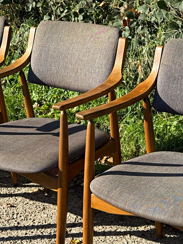 Set holz stühle original - 4,