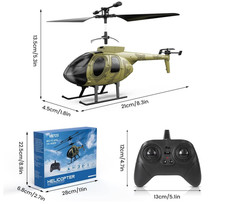 VATOS YC013 Z-Serie 3 Kanal 2.4G Ferngesteuerter Hubschrauber: Militär
