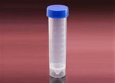 50ml Kunststoff Zentrifuge Reagenzglas, Behälter, Röhrchen selbststehend Schraubkappe x25