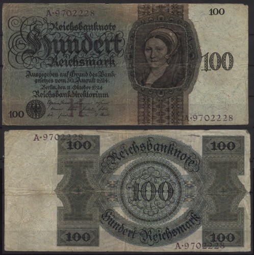 27587 reichsbanknote 100 - [27587],