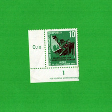 DDR 1958 Bogenecke UL Druckvermerk Spartakiade befreund. Armeen  Mi-Nr. 657**