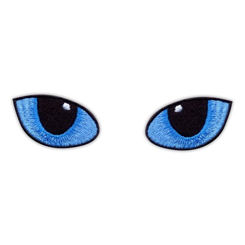 Katze augen blau at - at, nacht
