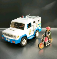 Playmobil 9371 City Action Geldtransporter mit Räuber auf Motorrad *VOLLSTÄNDIG*