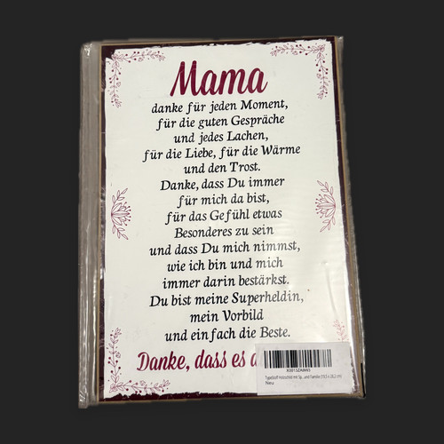 Holzschild danke mama vintage - holzschild,