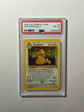 Pokemon (PSA 8) Dragoran 4 Fossil Holo Deutsch Dragonite