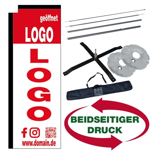 Street food advertising flags - advertising,