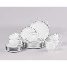 Seltmann Weiden LIDO Black Line 10826 Kaffeeservice 18-teilig
