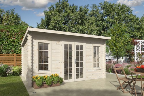 Gartenhaus holz 28mm merle 396 - gartenhaus,