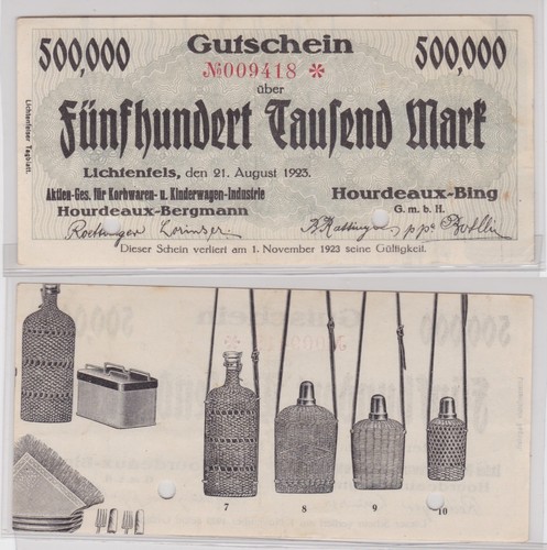 Banknote inflation 50000 mark - banknote,