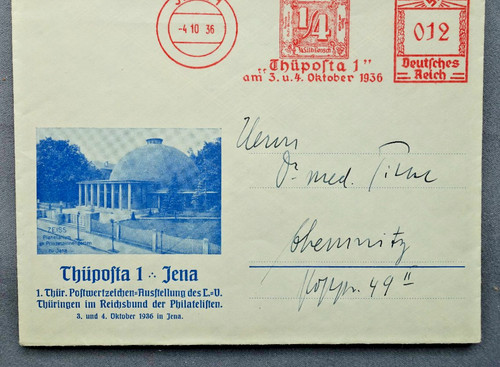 Thüposta und okt - und, 1936