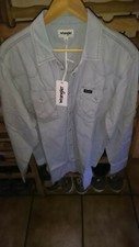 Wrangler Jeanshemd Work / Western Gr. L in h.Blau Jeans Hemd Shirt