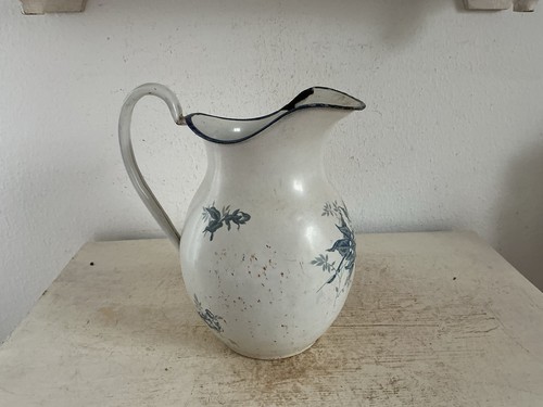 Alter emaille krug kanne - emaille,