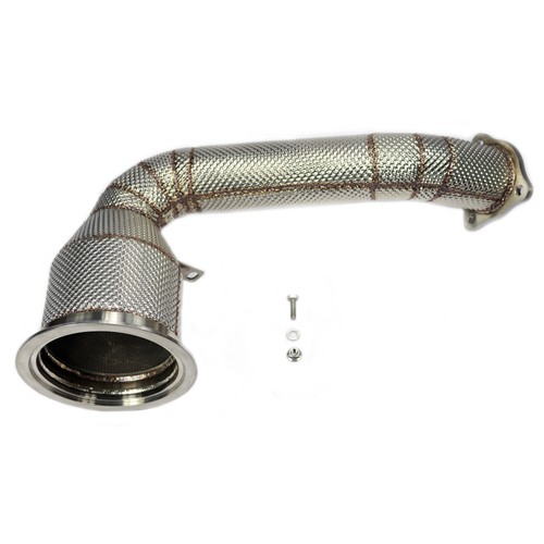 Edelstahl downpipe mit 200 - edelstahl,