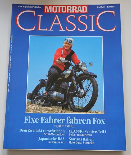 Motorrad classik nsu fox - 5/89,
