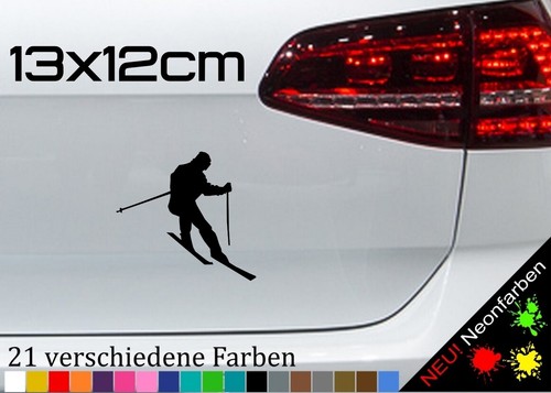 Skifahrer aufkleber slalom - aufkleber,