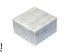 Marmor Sockel weiß 90x90x30mm