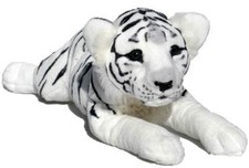 PLÜSCHTIER PLÜSCH TIGER BABY - weiss - liegend 50 cm NEU Plüschtiger Stofftiger