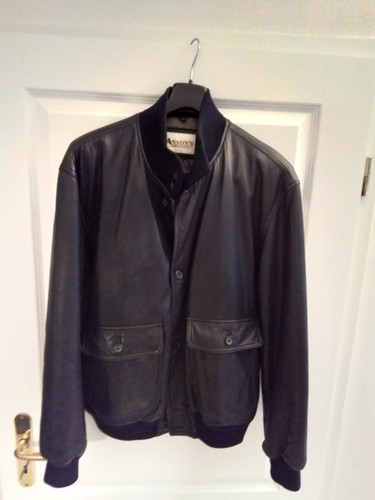 Lederjacke herren schwarz gr - herren, schwarz,