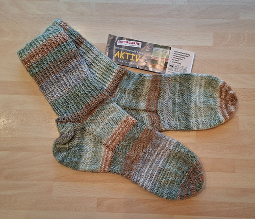 Socken selbstgestrickt