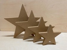 Stern Holz MDF Rohling Deko