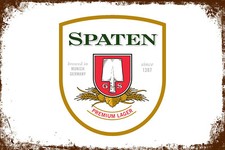 Blechschild SPATEN 30 x 20 cm