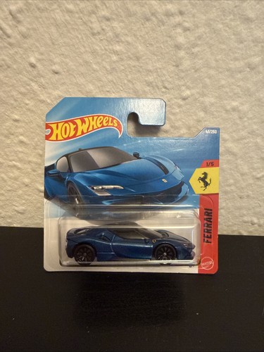 Hot wheels ferrari sf90 - wheels, blau