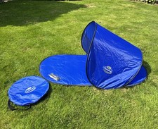 Pop-Up Strandmuschel  mit Markenaufdruck Christinen