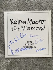Ton Steine Scherben Rio Reiser Lanrue LP Vinyl Autogramm Schallplatte Signiert