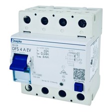 Doepke DFS4 A EV 40A 0,03A 6mA FI-Schutzschalter Typ A unverzögert N f. Wallbox