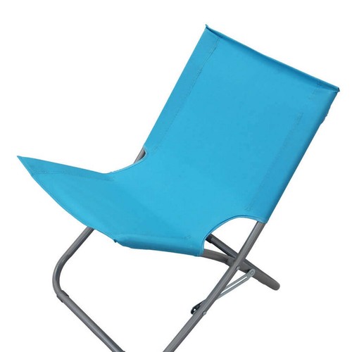 Klappbare blaue strandliege - klappbare,