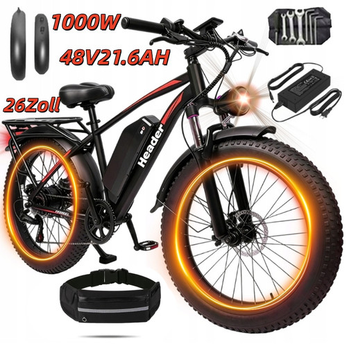 26zoll elektrofahrrad 1000w - 26zoll,