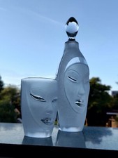 ∆ Maleras # Elektra #® Mats Jonasson TOP Karaffe + 1Glas Wasserkaraffe Glaskunst