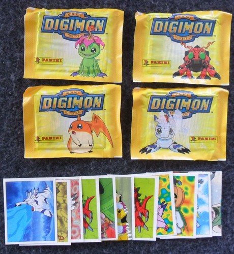 Digimon sticker packs - sticker, (2000)