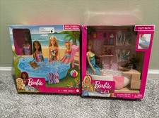 Lot of 2 Barbie Pool Play Set