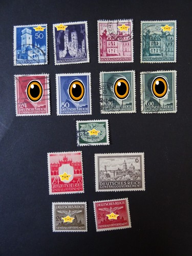 Lot mit briefmarken - 13,