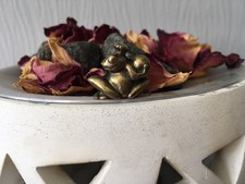 Frosch Mini Figur Bronze