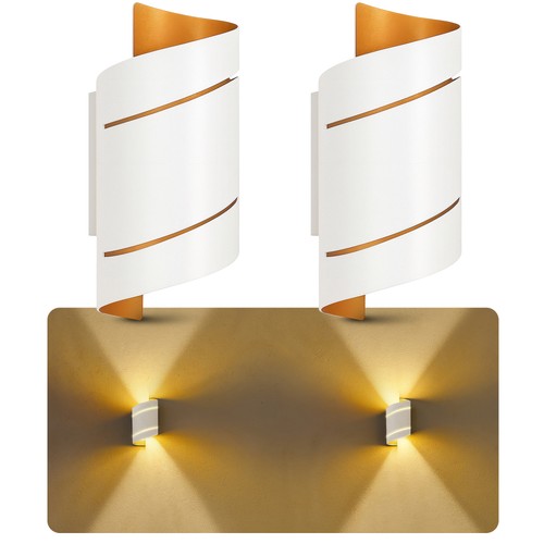 Wandleuchte vyra weiß - 2x,