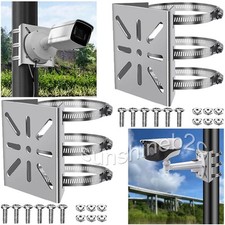 2 set Vertikale Mast Montage Kamera Metall Wand Halterung für Überwachungskamera