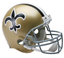 NFL Mini Helm New Orleans Saints VSR4 Throwback Riddell 1967-75 Helmet Football