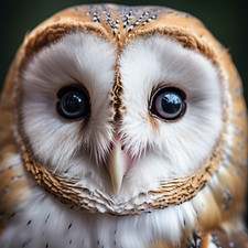 Wandbild Eule Schleiereule