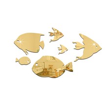 6 Fische Spiegel Set Deko