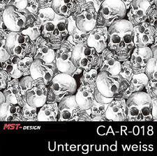 Wassertransferdruck Folie Film WTD CA-R-018 Totenkopf Skulls 1m x 50cm Hydrodip