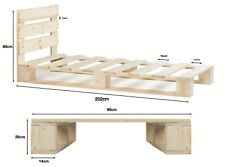 Palettenbett aus Holz