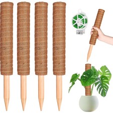 Pflanzstab Kokos Moosstab Kletterhilfe 4 Stück 41cm