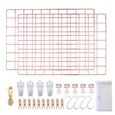 Gitter Foto Wandgitter Rosegold - Pinnwand Gitter Wand - Metallgitter Deko Wa...