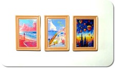 Miniatur Bilderrahmen mit Bild, Neu