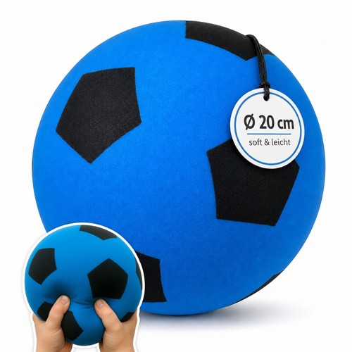 Schaumstoffball blau weicher - schaumstoffball,