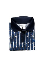 Lacoste Poloshirt Herren Größe 4 XL (US) Blau / Weiß Baumwolle NEU UVP