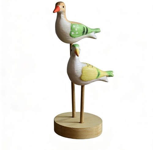Grüne holz möwe ornament - holz,